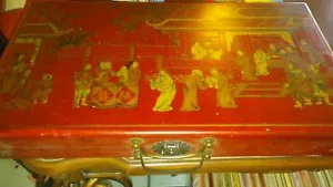 Japanese Go board Game Wood Case - Vintage - Picture 1 of 7