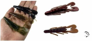 Cebo de criatura de cangrejo de río Garra de paleta 3 unidades señuelo de pesca plástico suave 5 colores - Imagen 1 de 13