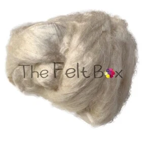 Mattone di seta Tussah artigianale fibra di seta spessa sliver effetto texture lucida capelli - Foto 1 di 2