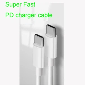 Câble USB C vers USB C 3 pieds 60 W type C PD cordon de charge rapide 1 m 3 pieds pour samsung huawe - Photo 1 sur 6