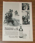 Vintage 1970 CANADIAN CLUB Canadian Whisky Print Ad advert German
