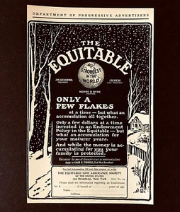 1904 The Equitable Insurance Advertisement Póliza de dotación impresión antigua AD - Imagen 1 de 1
