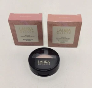 Laura Geller Baked Blush-n-Brighten Marbleized Blush - Ethereal Rose LOT OF 2 - Picture 1 of 5