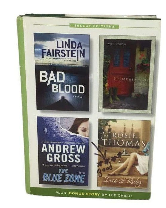 Readers Digest Bad Blood Long Walk Home Blue Zone Iris Ruby Thomas Condensed HB - Image 1 of 1