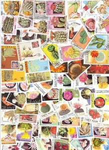 75 All Different CACTI  on Stamps (CACTUS) - Picture 1 of 1