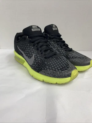 Nike Air Max Sequent 2 GS 'Black Volt' Zapatos para Correr Niños (Talla: 7y) 869993-008 Foto 1 de 4