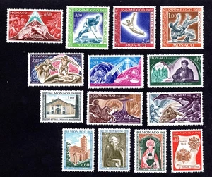 Monaco 1968 group of stamps Mi#882-888+891-907 MH CV=10.2$ - Picture 1 of 4