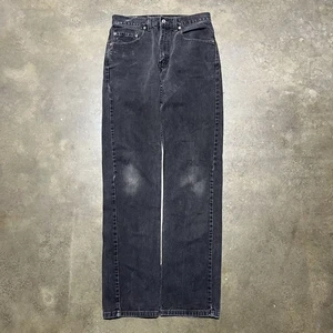 Jeans vintage anni 90 Levi's 505 nero regular fit 30x34 anni 90 - Foto 1 di 7