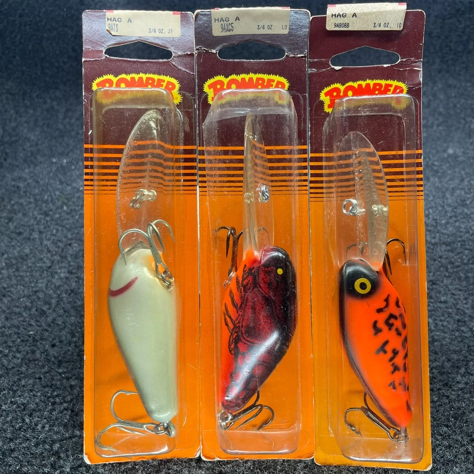 Bomber Model A 9a Magnum Vintage Screw Tail Crankbait 3/4oz - Choose Color (NOS) - Image 1 of 1