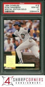1994 DONRUSS SPECIAL EDITION GOLD #18 RYNE SANDBERG HOF PSA 10 - Picture 1 of 4