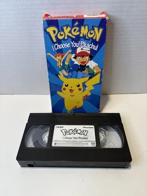 Pokemon - I Choose You! Pikachu VHS Tape 1997 Pre Owned - Image 1 of 3