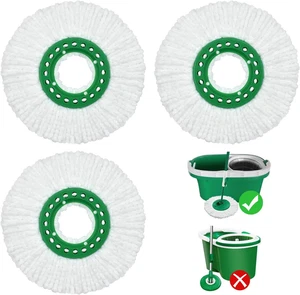 Reusable Mop Head Replacement for Libman Tornado Spin Mop Thick Microfiber Spin - Picture 1 of 12