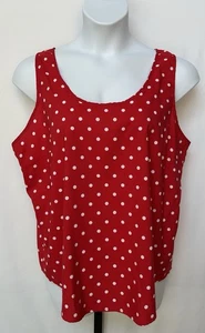 Faded Glory Damen Gr. XXL Top mit weißem Tupfenprint. - Bild 1 von 6
