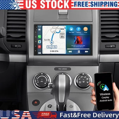 For 2007-2012 Nissan Sentra 7" Android 13 Carplay Car Stereo Radio GPS Navi Wifi - Image 1 of 4