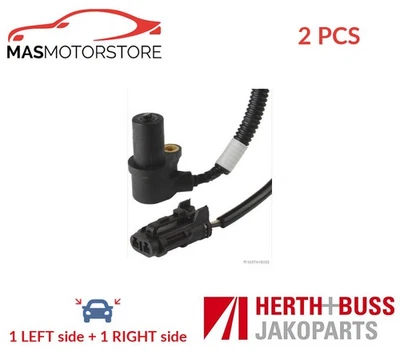ABS WHEEL SPEED SENSOR PAIR FRONT HERTH+BUSS JAKOPARTS J5900505 2PCS I NEW - Image 1 of 4