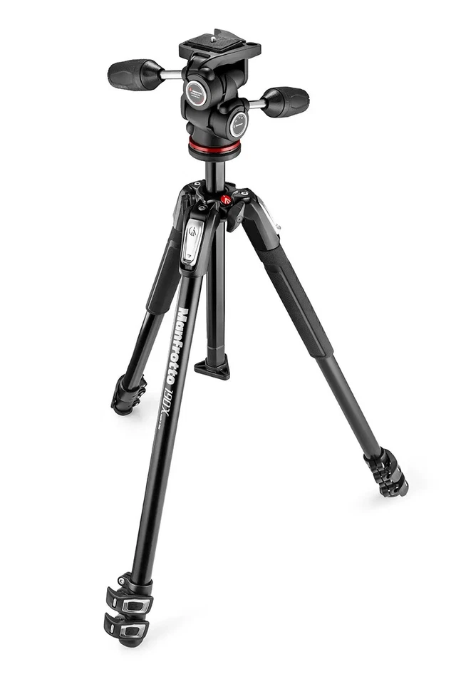 190X Stativ mit 804 3-Wege-Kopf und Schnellwechselplatte|Manfrotto - Bild 1 von 1