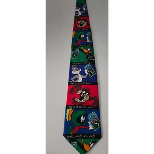 Corbata de colección de estampillas de Warner Brothers Looney Tunes 1997 - Imagen 1 de 5