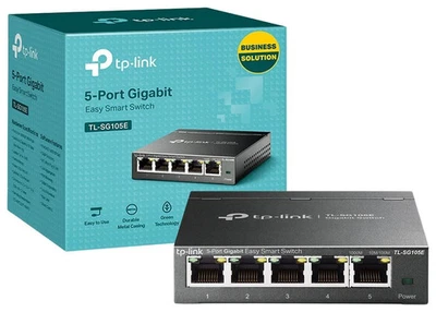 TP-LINK 5-Port Gigabit Easy Smart Switch - TL-SG105E - Image 1 of 3
