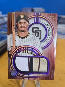 2025 Topps Tribute Manny Machado Gold Dual Relic 41/50 San Diego Padres - Bild 1 von 2