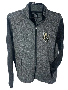 NHL Vegas Golden Knight Cremallera Completa Manga Larga Gris Chaqueta Para Hombre Grande Carl Banks - Imagen 1 de 16