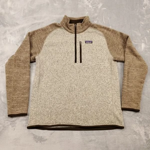 Patagonia Sweater Herren Large braun hellbraun Better Sweater 1/4 Zip Fleecepullover - Bild 1 von 14