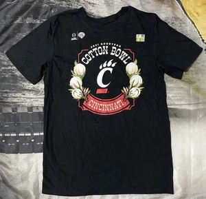 Nike Cincinnati Bearcats 2021 Goodyear Cotton Bowl Mens S Black T-Shirt Football - Picture 1 of 7