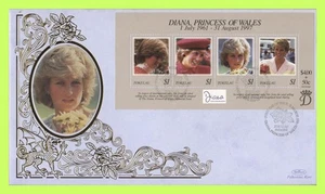 Tokelau 1998 Diana, Princess of Wales mini sheet First Day Cover - Picture 1 of 1