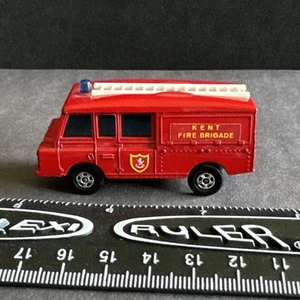1970 Matchbox #57 Land Rover Kent Fire Brigade 1st Gen. Superfast Lesney Thin WH - Bild 1 von 14