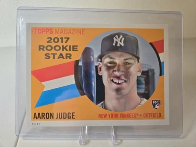2017 Topps Archives Aaron Judge (RC) RS-9 Jumbo 5x7 Card 49/49 Bookend Rookie  - Image 1 of 4