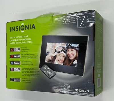 Insignia NS-DPF7G 1GB Internal Memory 7" Digital Picture Frame 800x480  16:9 - Image 1 of 3