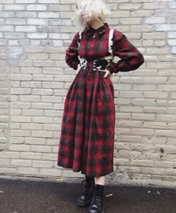 The Prairie Misfit Custom Corset Dirndl Belt In Black Cow Faux Suede Handmade - Picture 1 of 11