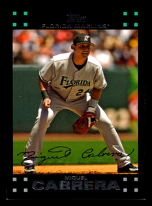 2007 Topps Miguel Cabrera UER #50 Florida Marlins