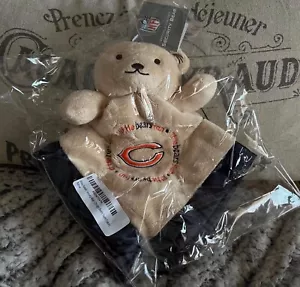 Coperta Chicago Bears Black Baby Security Bear NFL con licenza ufficiale 14X14 in - Foto 1 di 2