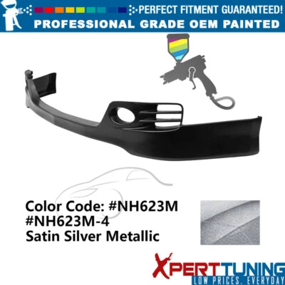 For 06-08 Acura TSX EURO-R Style Painted #NH623M Front Lip Lower Chin Spoiler PU Foto 1 de 4