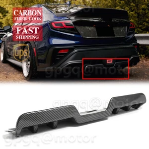 For Subaru WRX VB 2022-2025 HT Style Carbon Fiber Shark Fin Rear Bumper Diffuser - Picture 1 of 14