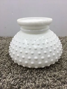 Vintage Ceiling Lamp Shade Hobnail Milk Glass 6” Dia. x 5” H x 3.75” Fitter EUC - Picture 1 of 7