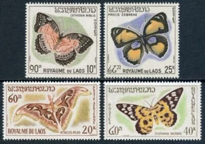 Laos: 1965 Butterflies (101-103, C46) MNH - Picture 1 of 1