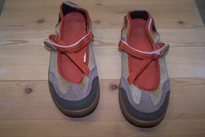 Lands End Rust/Taupe Suede Leather Rubber Mesh Nylon 7D Mary Jane Walking Shoes - Picture 1 of 8