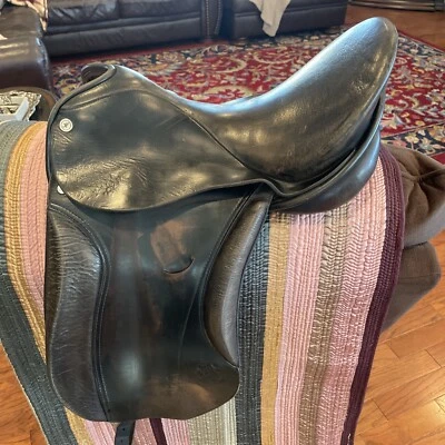 "Silla de doma HENNIG marrón 17""" Foto 1 de 4