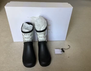 Burberry Frosty Transparent/Black Weatherproof Boots Size EU 30 US 13 - Picture 1 of 7