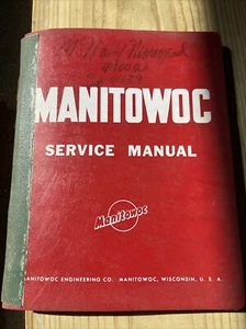 Manitowoc 4000W Service Manual Serial 41089 OEM Pre-owned Free Shipping Vintage - Picture 1 of 11