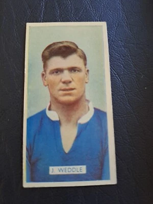(B150) CARRERAS, FAMOUS FOOTBALLERS, J. WEDDLE PORTSMOUTH  1935  # 33 - Image 1 of 2
