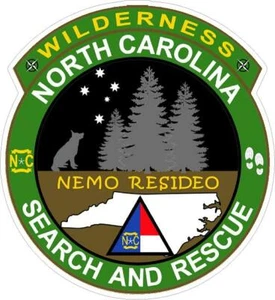 NC Wilderness Search & Rescue Vinyl Decal Sticker Paramedic Fire Fighter EMT EMS - Picture 1 of 3