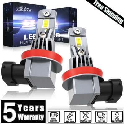 H11 Low Beam For Jeep Grand Cherokee 2014-2017 LED Headlight Kit Bulbs 36000LM - Image 1 of 4