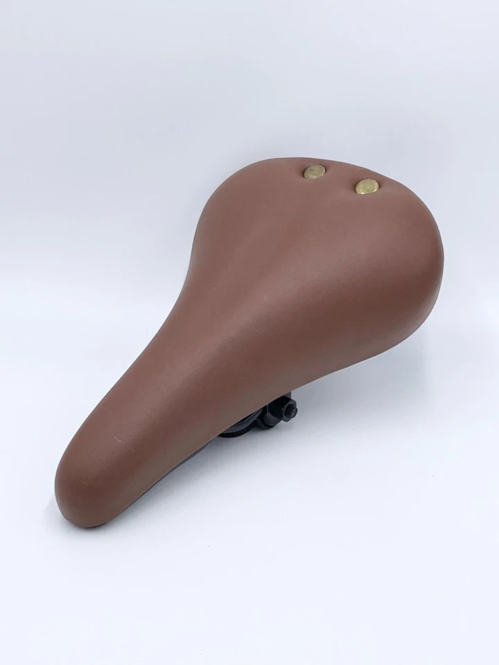 CIONLLI темно-коричневый ретро 2 заклепки дизайн седло/сиденье PU кожаный - Быстрая доставка! - Изображение 1 из 4