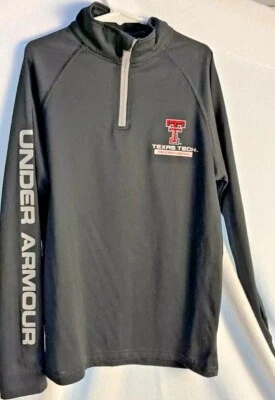 Texas Tech Red Raider Under Armour Heat Gear Long Sleeve Shirt Youth Size Medium - Image 1 of 4