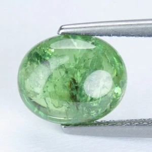 Granate Demantoide Natural Sin Calentar 4.80Cts 10.7x9mm Cabujón Ovalado Piedra Preciosa Suelta - Imagen 1 de 6