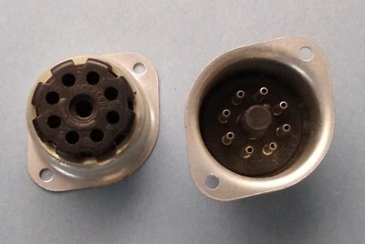 Amphenol 86-CP8 Octal Accessory/Power Plug in Recessed Mounting Shell NOS - Image 1 of 2