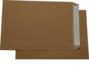 250 St Versandtaschen DIN A4 C4 braun ohne Fenster Haftklebend Briefumschläge HK - Bild 1 von 2