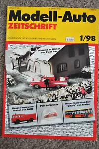 Modell-Auto ZEITSCHRIFT 1/98 - Herpa/Wiking/Roco - 56 pgs - Color - LN Condition - Picture 1 of 5